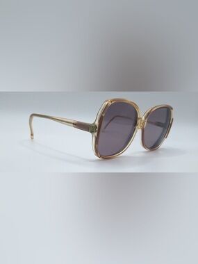 Vintage Surprise III Brown Translucent Oval Sunglasses Frames Only